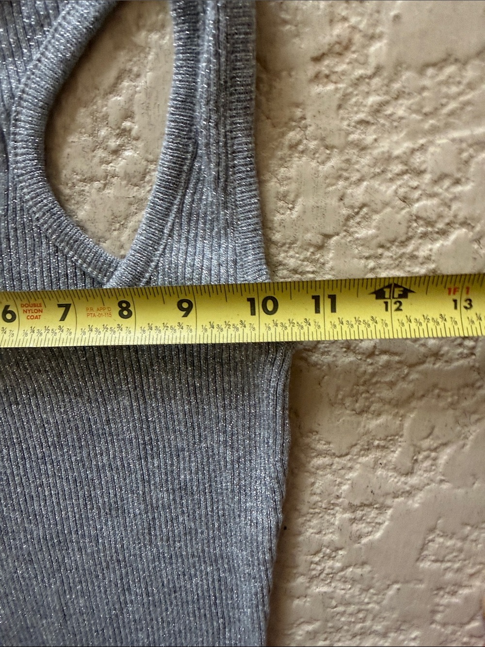 Club Monaco Gray Ribbed Racerback Tank Top - Picture 3 of 7